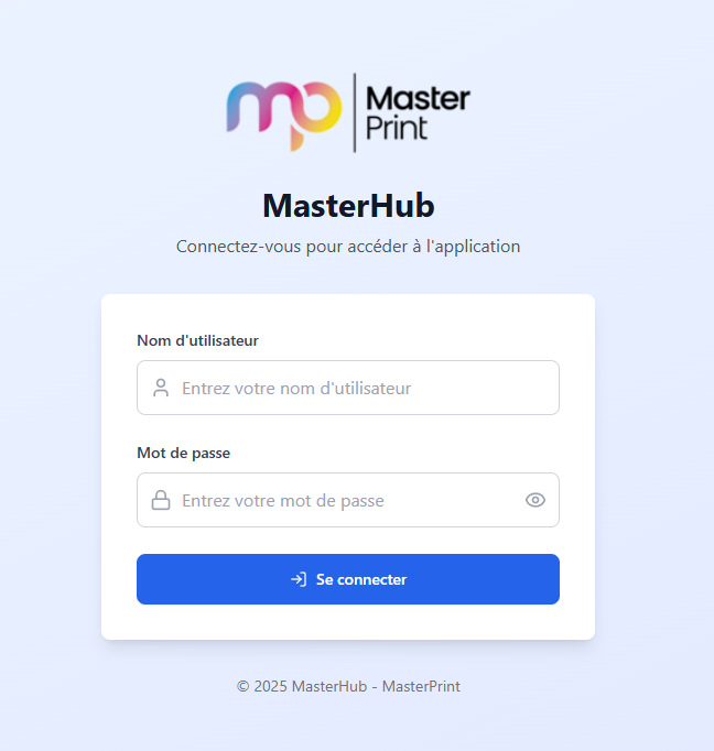 Login MasterHub